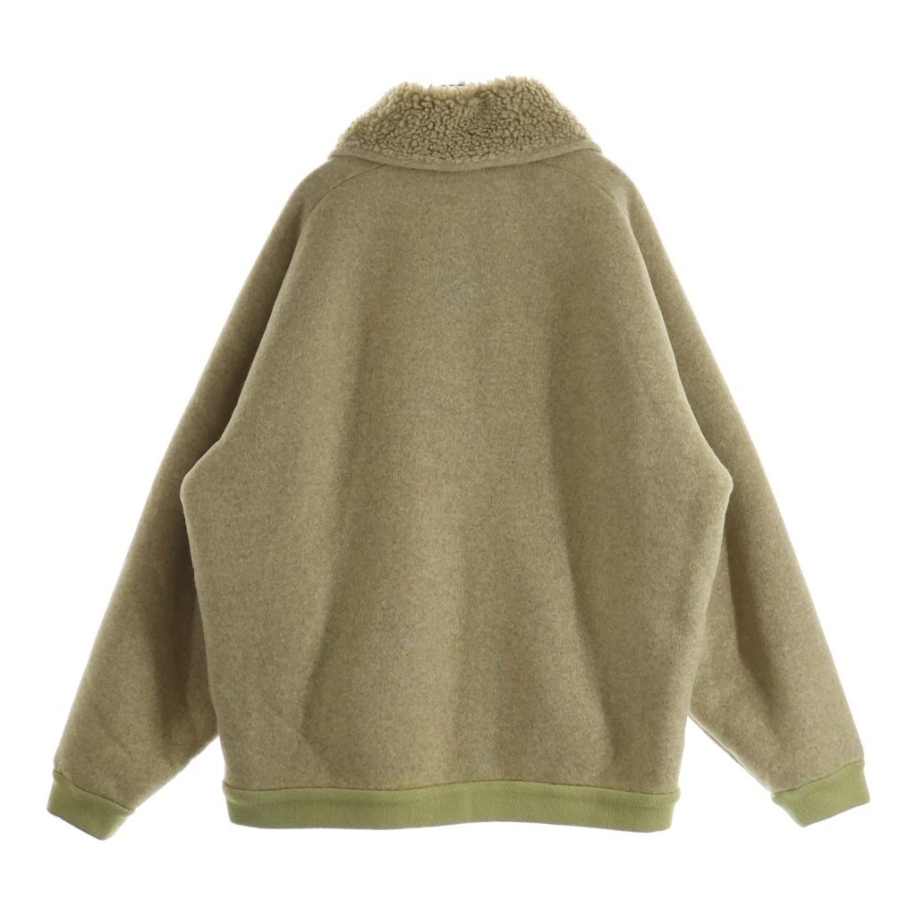 Miu Miu Cotton Fleece Zipper Jacket Beige — view 2