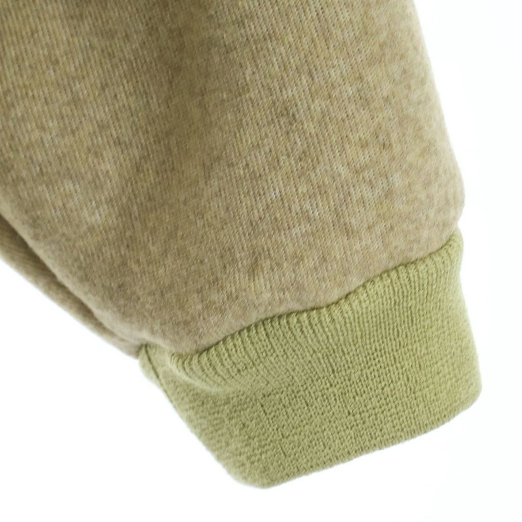 Miu Miu Cotton Fleece Zipper Jacket Beige — view 5