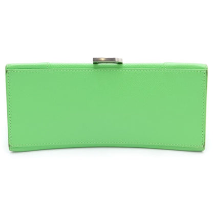 Balenciaga Hourglass Small XS 2-Way Shoulder Bag Green Leather Silver — view 4
