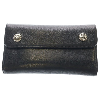 Chrome Hearts Wave Leather Wallet Black