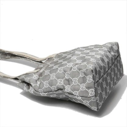 Gucci 002 GG Canvas Tote Bag Leather Gray — view 5