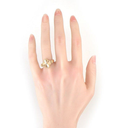 Van Cleef & Arpels Ring Vintage Alhambra Reversible Guilloche Carnelian Point — view 5