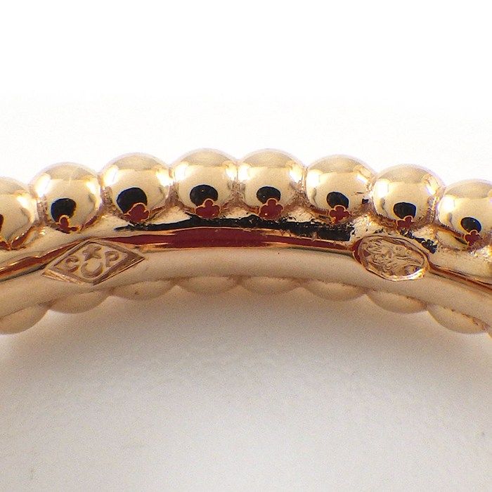 Van Cleef & Arpels Ring Vintage Alhambra Reversible Guilloche Carnelian Point — view 4