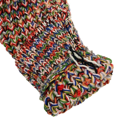 Chanel Middle Gauge Mixed Knit Sweater High Neck 34 Multicolor Wool — view 7