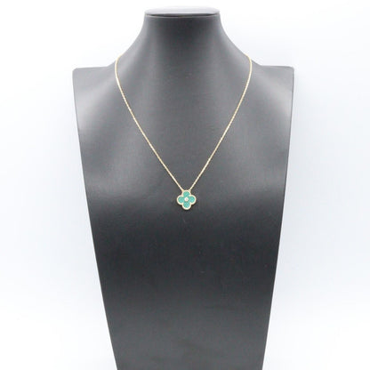 Van Cleef & Arpels Necklace Vintage Alhambra Malachite 37 41.5 18K Diamond — view 6