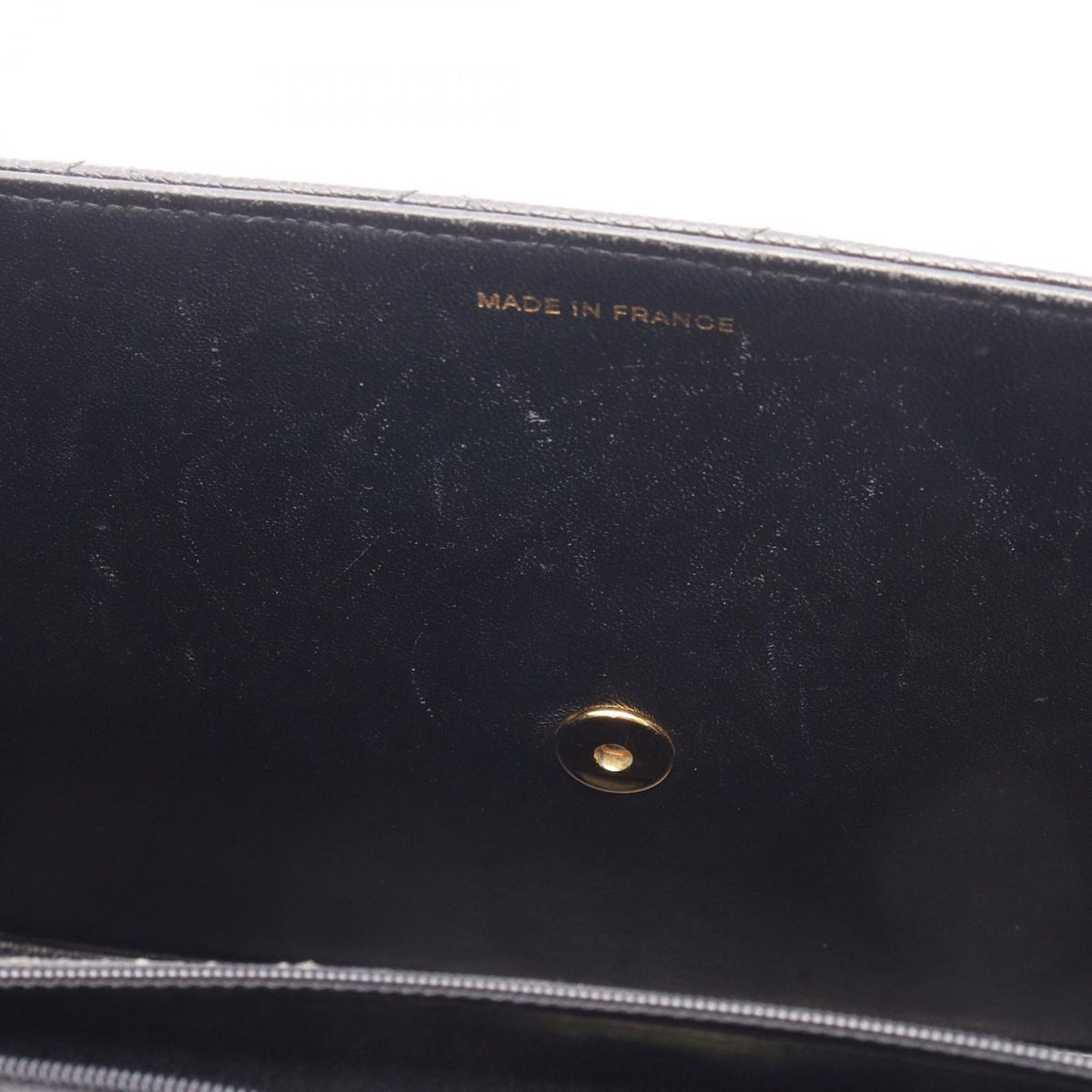 Chanel Shoulder Bag Quilted Black Caviar Leather Chain — view 6