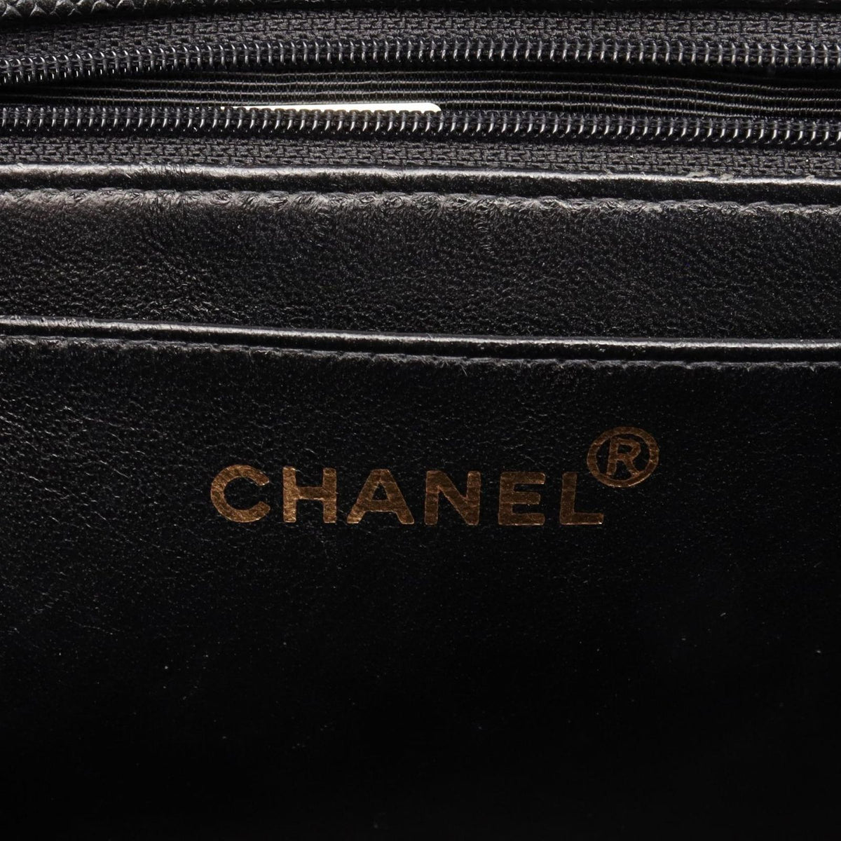 Chanel Shoulder Bag Quilted Black Caviar Leather Chain — view 4