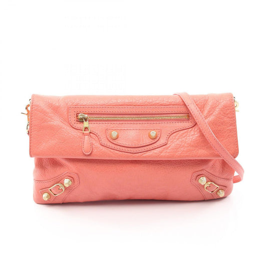 Balenciaga Clutch Giant Envelope 2-Way Orange Leather