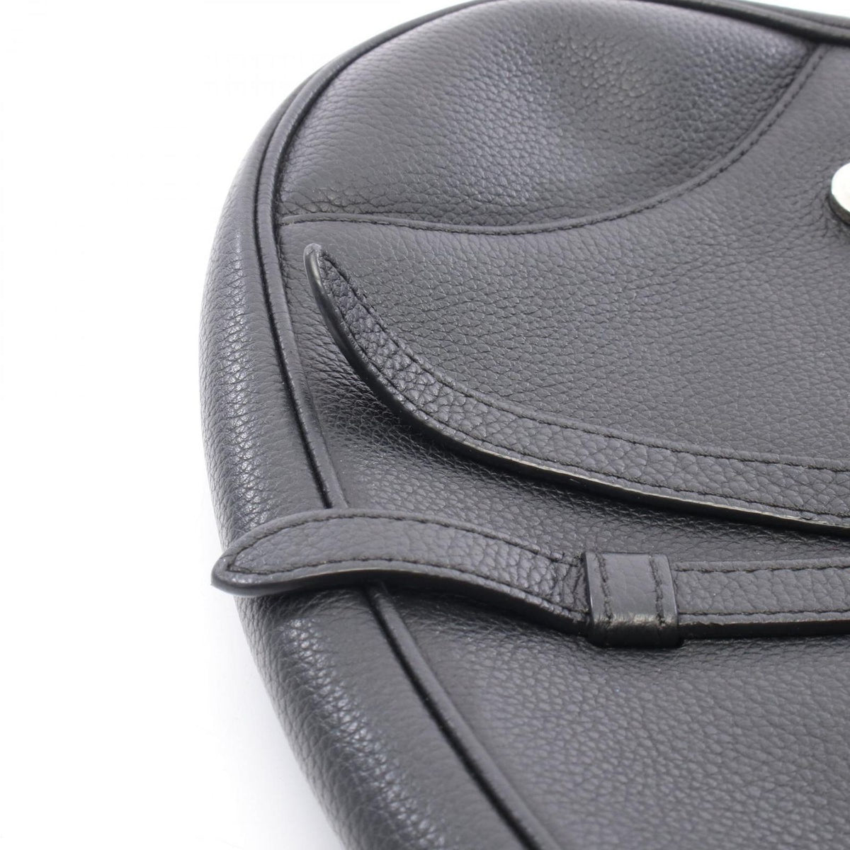 Dior Waist Bag Saddle Black Leather — view 6