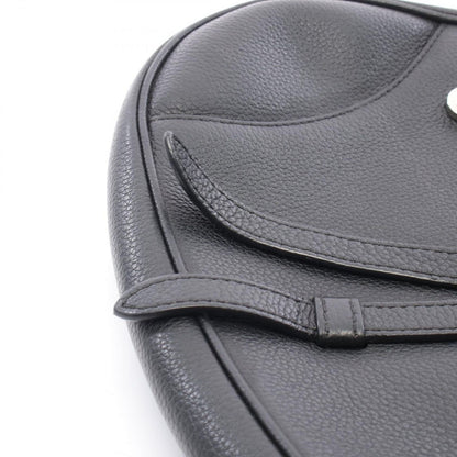 Dior Waist Bag Saddle Black Leather — view 6