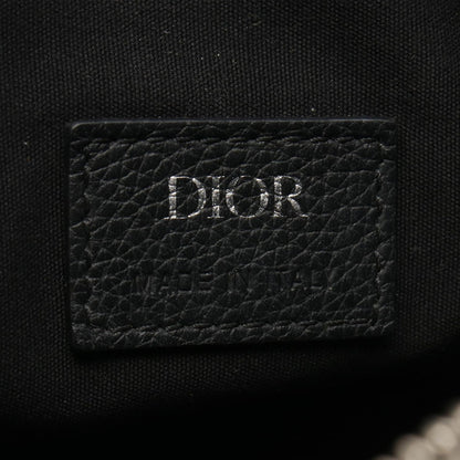 Dior Waist Bag Saddle Black Leather — view 4