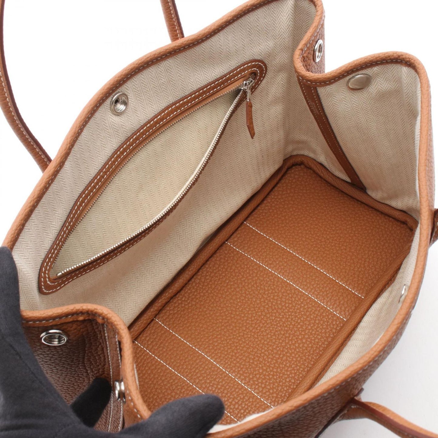 Hermes Tote Bag Garden Party TPM Gold — view 3