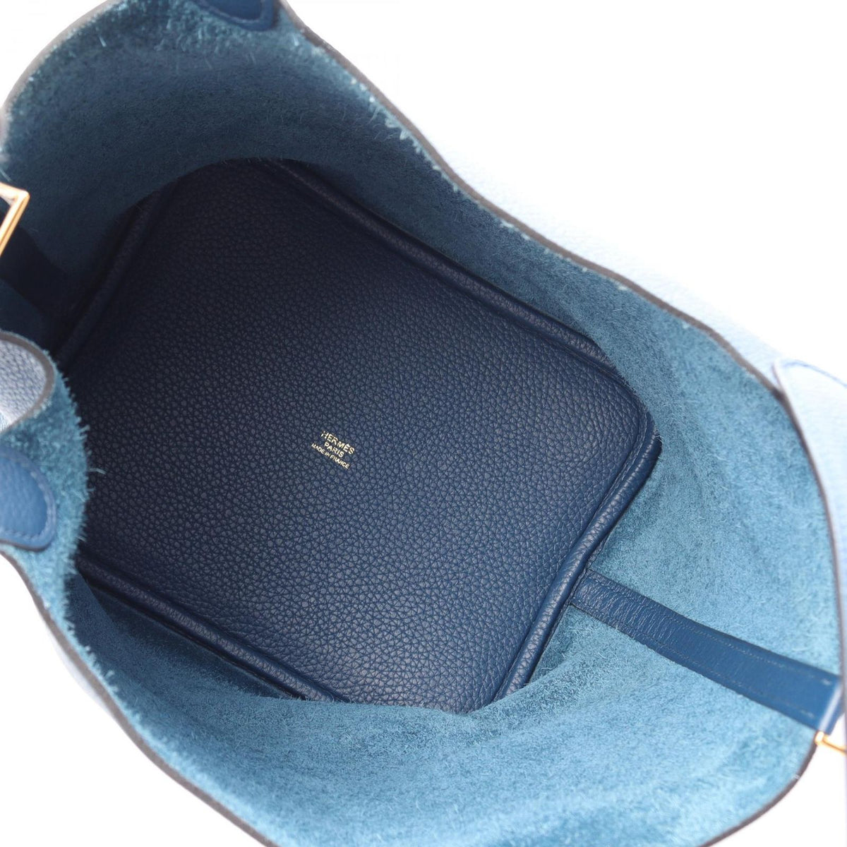 Hermes Handbag Picotin Lock MM Blue Brighton Leather — view 3
