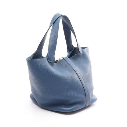 Hermes Handbag Picotin Lock MM Blue Brighton Leather — view 2