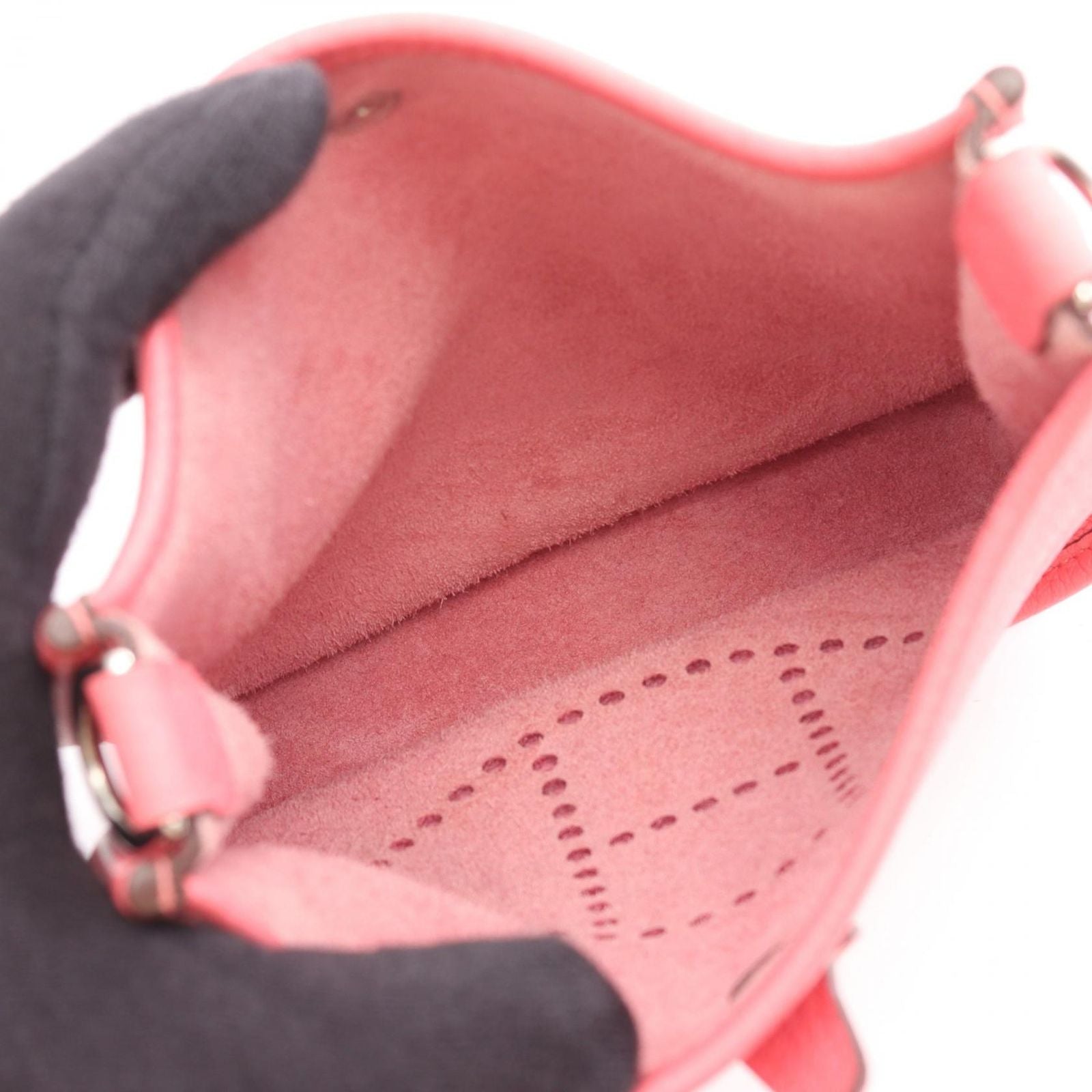 Hermes Shoulder Bag Evelyne TPM Amazon Rose Azalea Leather TPM — view 3