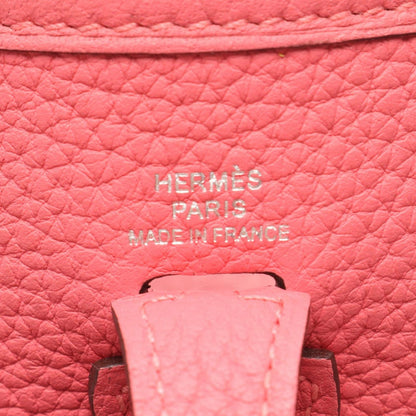 Hermes Shoulder Bag Evelyne TPM Amazon Rose Azalea Leather TPM — view 4