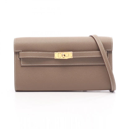 Hermes Shoulder Bag Kelly To Go Etoupe Leather