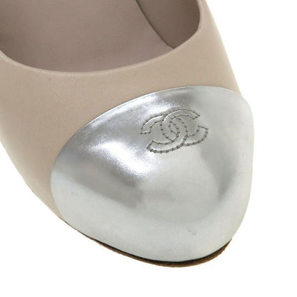 Chanel Pumps Heel Beige — view 6