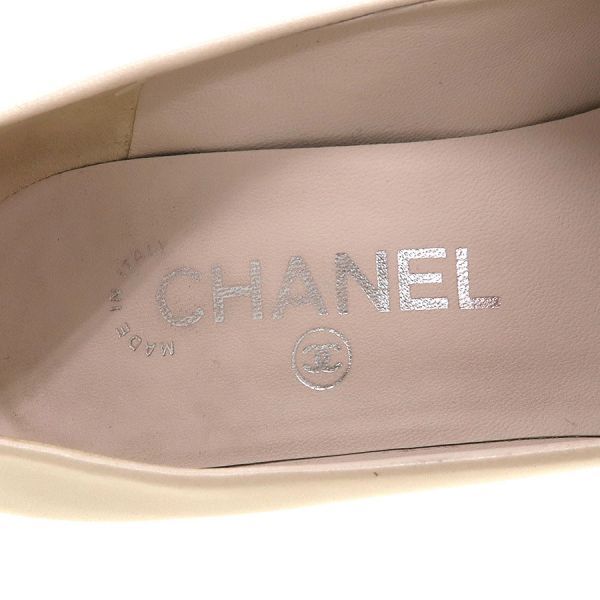 Chanel Pumps Heel Beige — view 8