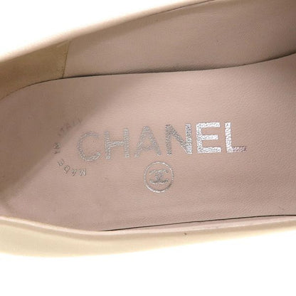 Chanel Pumps Heel Beige — view 8