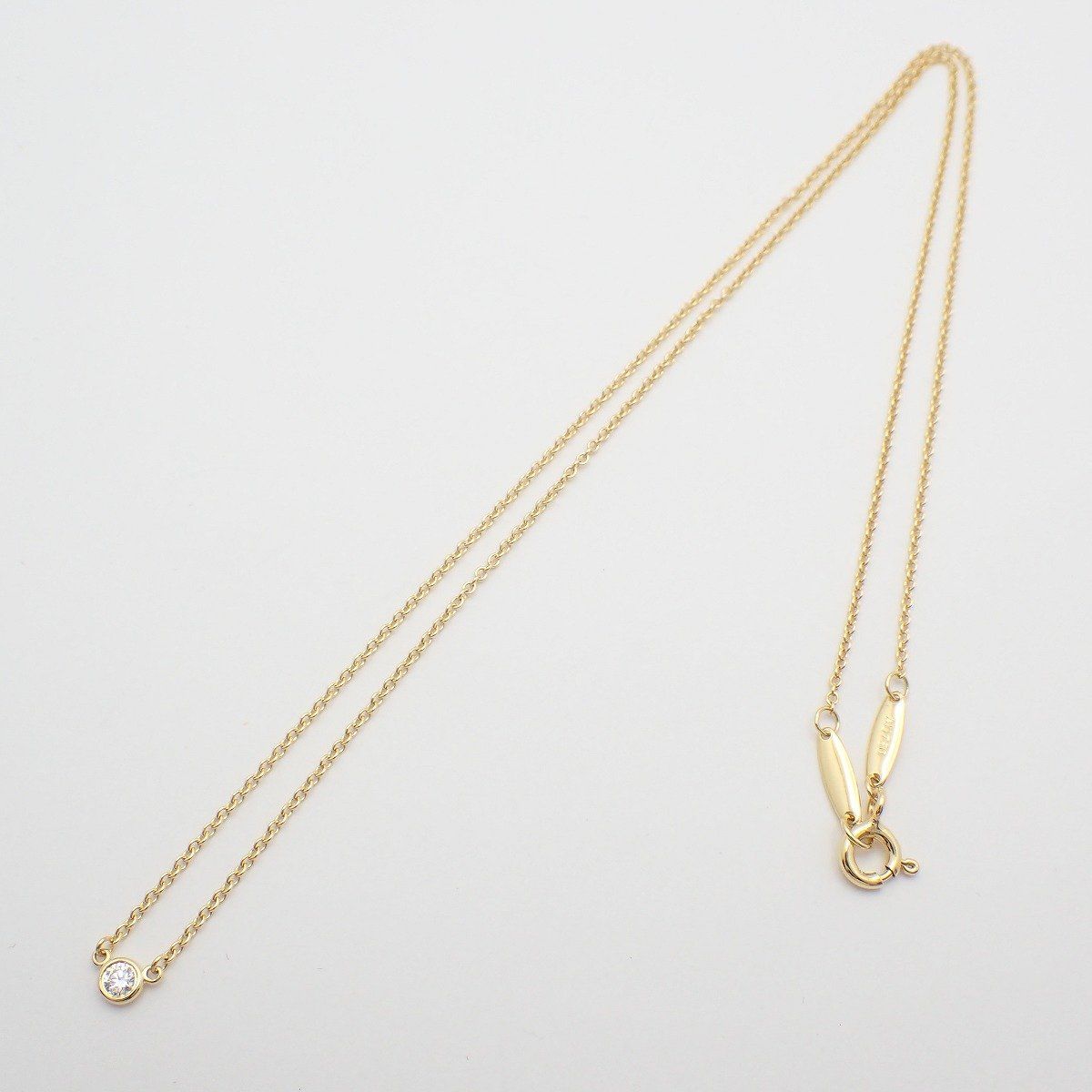 Tiffany & Co Elsa Peretti by the Yard Necklace 18K Yellow Gold Diamond 3.4 Pawn — view 2