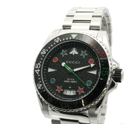 Gucci Watch Dive Quartz SS Black