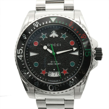 Gucci Watch Dive Quartz SS Black — view 3