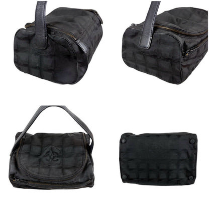 Chanel New Travel Line Vanity Pouch Black Nylon Canvas — view 5