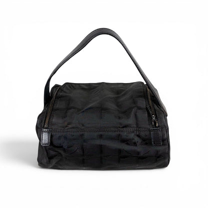 Chanel New Travel Line Vanity Pouch Black Nylon Canvas — view 4