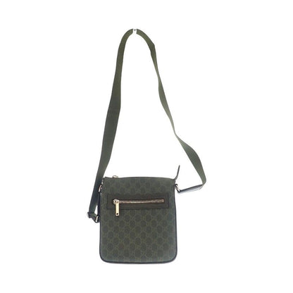 Gucci Small Messenger Bag GG Supreme Canvas Khaki Silver — view 7