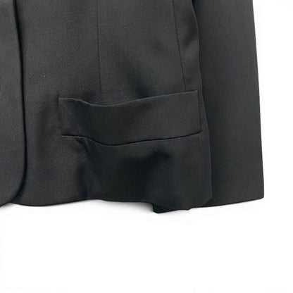 Saint Laurent Rive Gauche Vintage Terre Jacket 40 Black — view 5