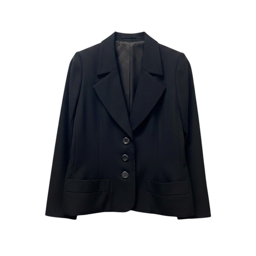 Saint Laurent Rive Gauche Vintage Terre Jacket 40 Black