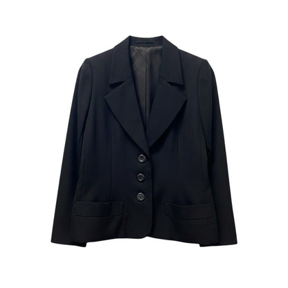 Saint Laurent Rive Gauche Vintage Terre Jacket 40 Black