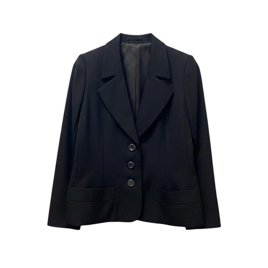 Saint Laurent Rive Gauche Vintage Terre Jacket 40 Black