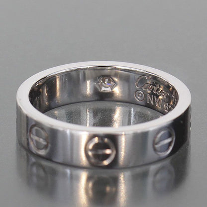 Cartier Mini Love Ring Diamond 750 18K White Gold — view 4