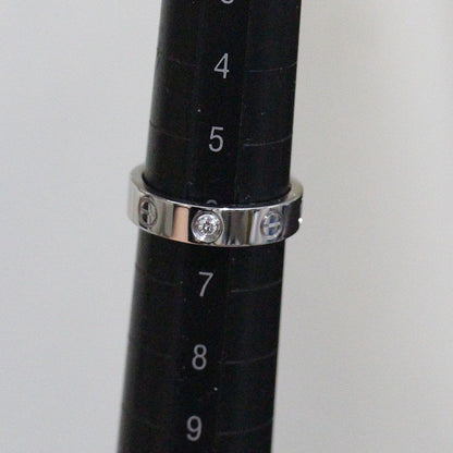 Cartier Mini Love Ring Diamond 750 18K White Gold — view 6