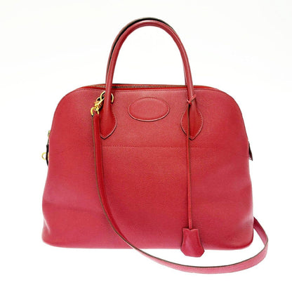 Hermes Courchevel Bolide 35 Gold Handbag Rouge