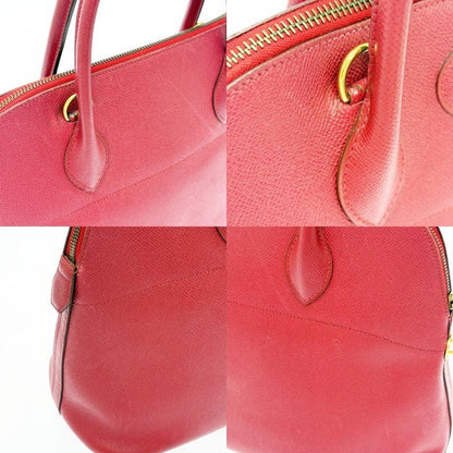 Hermes Courchevel Bolide 35 Gold Handbag Rouge — view 6