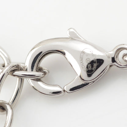 Chanel CC Logo Star Silver Necklace — view 8