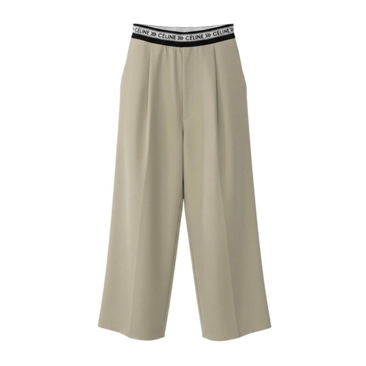 Celine Logo Waist Pants Cotton