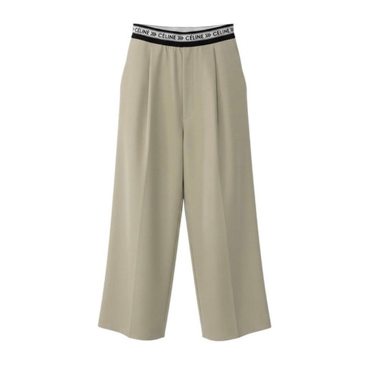 Celine Logo Waist Pants Cotton