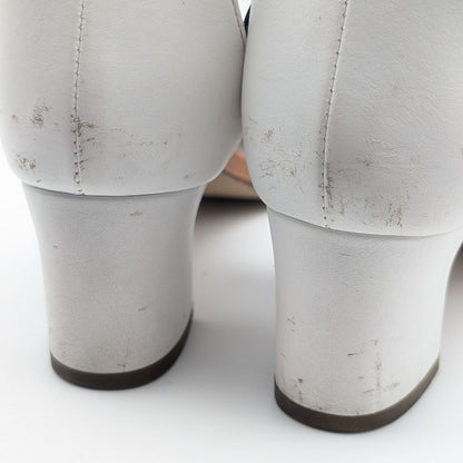 Hermes Manage Opunto Kelly Sandals Leather White Brown — view 7