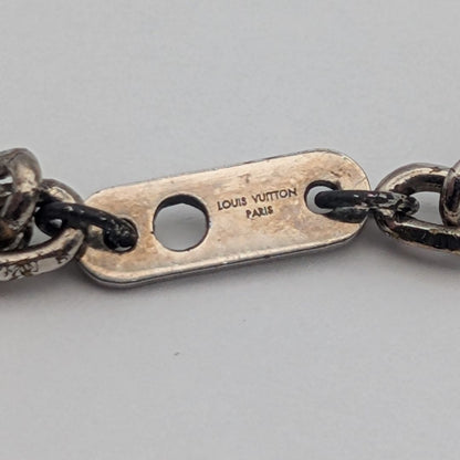Louis Vuitton Corriem Necklace Silver Space Shuttle Rocket Moon — view 8