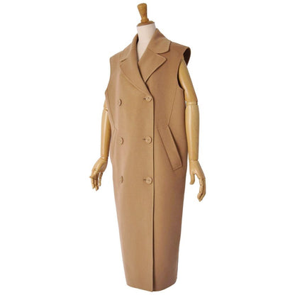 Max Mara S' Long Gilet Sleeveless Vest Coat — view 5