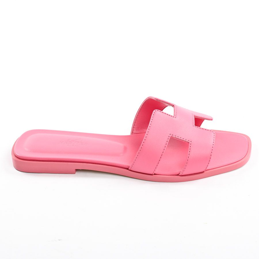 Hermes Oran Sandals Pink — view 4