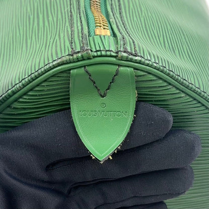 Louis Vuitton Speedy 40 Epi Borneo Green Leather Handbag Gold — view 4