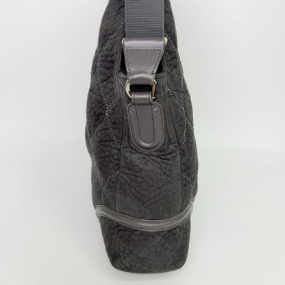 Chanel Sports Line CC Logo Chain Shoulder Bag Suede Leather Gray Silver Vintage — view 7