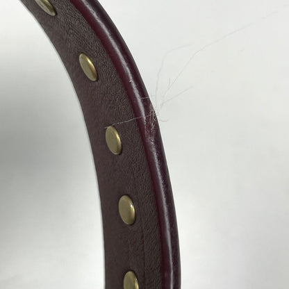 Celine Paris Macadam Shoulder Bag Studs Denim Bordeaux — view 6