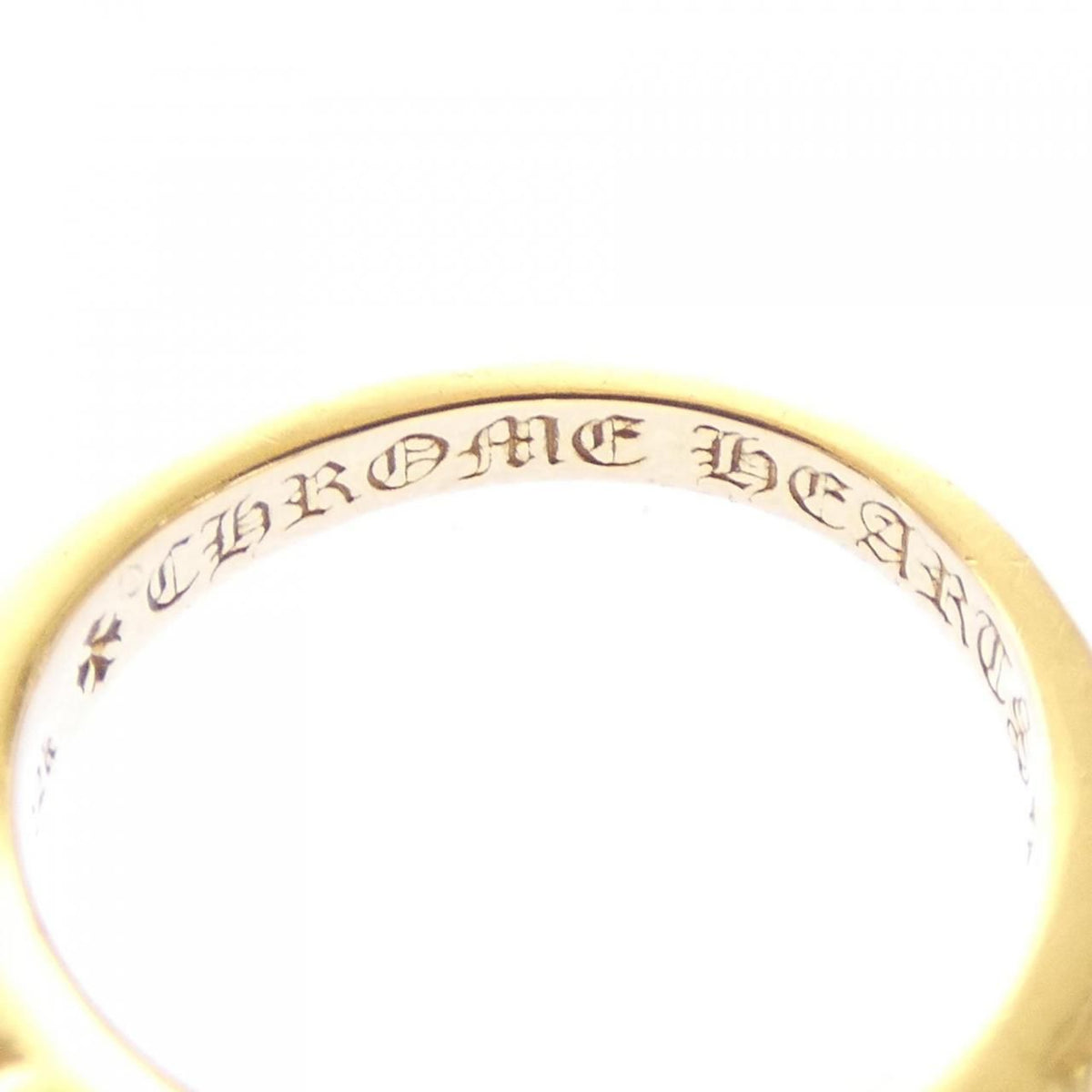 Chrome Hearts Baby Classic Floral Cross Dmnd Pave Ring — view 4