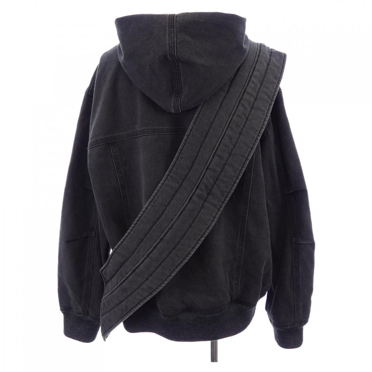 Louis Vuitton Zip Thro Denim Hoodie with Sash and Patch — view 2